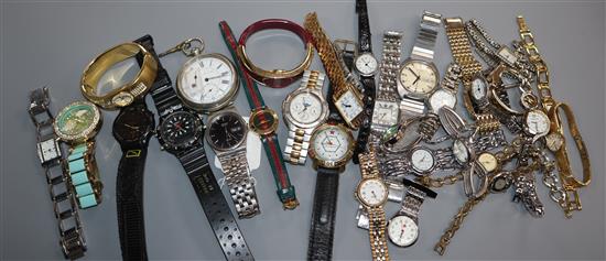 A quantity of assorted wrist watches etc.